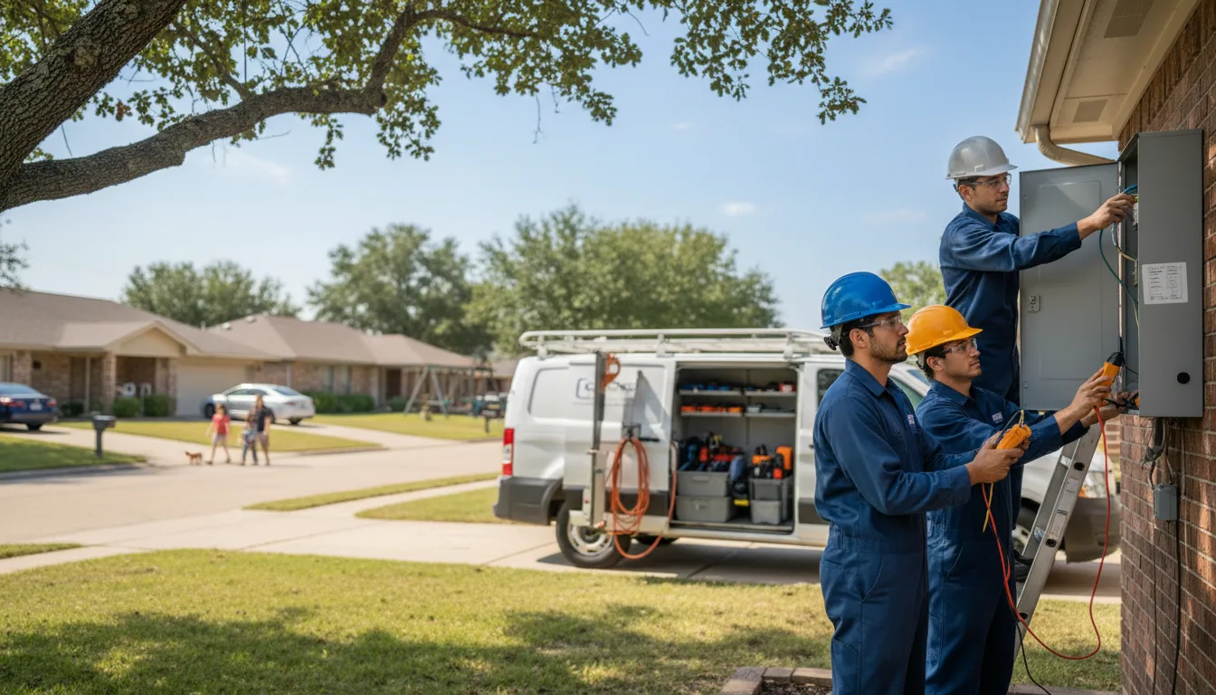 Certified electrician providing emergency electrical services in Emerson, AR
